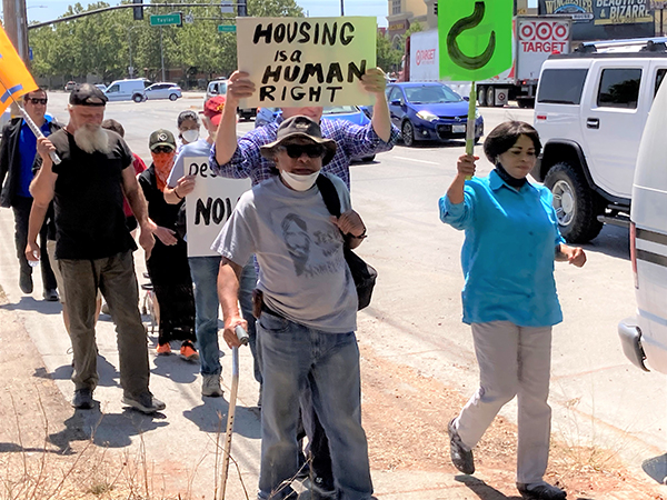 supporters of the Spring Street encampment