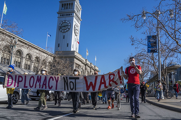Peace demonstrators in San Francisco