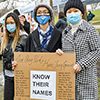 Stop Asian Hate demonstrators