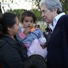 Sister Norma Pimentel with migrants in Matamoros