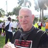 Activist Jeff Weinberger at a rally at Miami City Hall