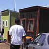 pallet shelter village is near Oakland's Lake Merritt