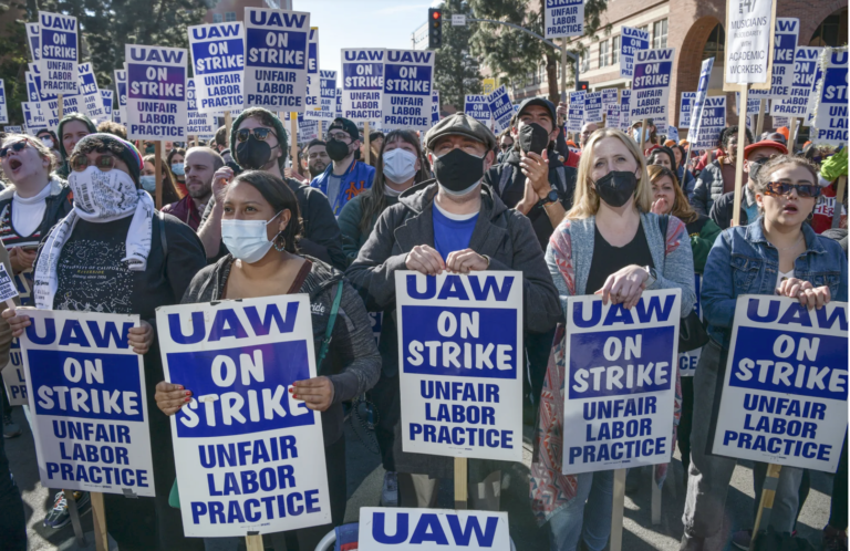 As UC strike enters second month, grad workers risk arrest pushing for raises