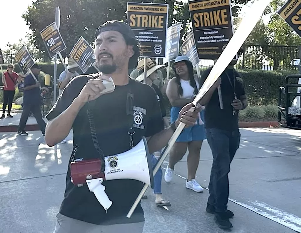 Teamsters Expand Amazon Strike, Picket Fourth California Warehouse ...