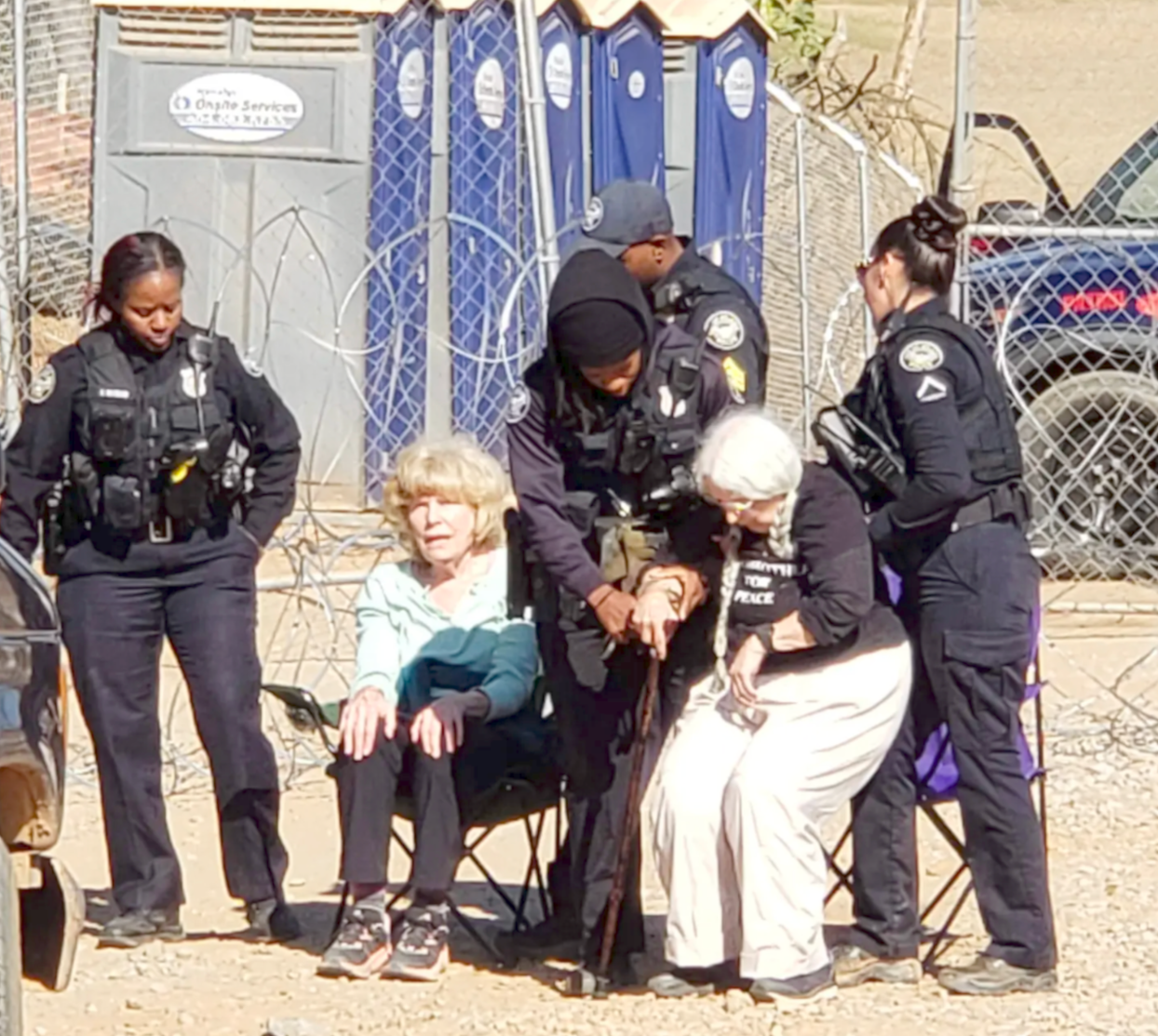 Four Senior Women Arrested for Blocking Entrance to Cop City - People's ...