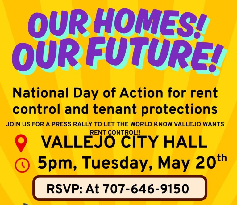 “Enough is Enough”: Vallejo Tenants Rally for Rent Control in Nationwide Housing Justice Movement