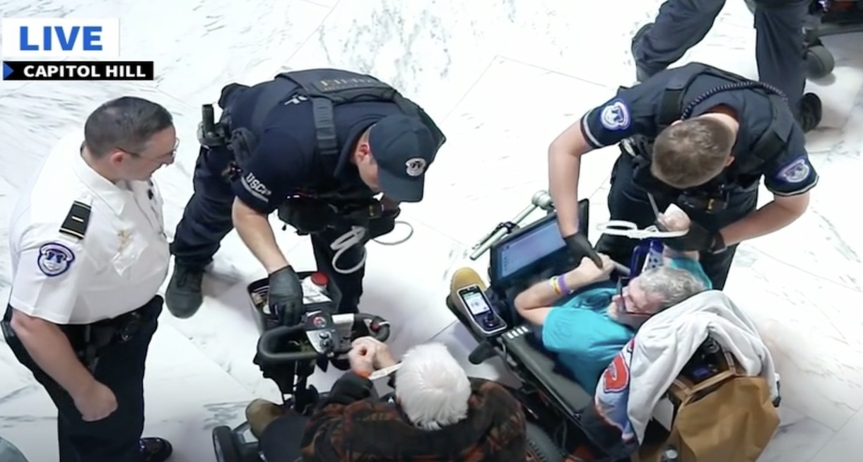 disabled protest medicaid cuts at capital rotunda