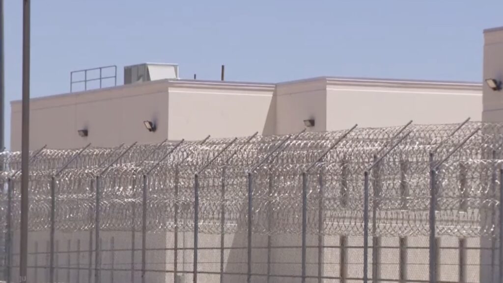 video still of California City ICE detention facility