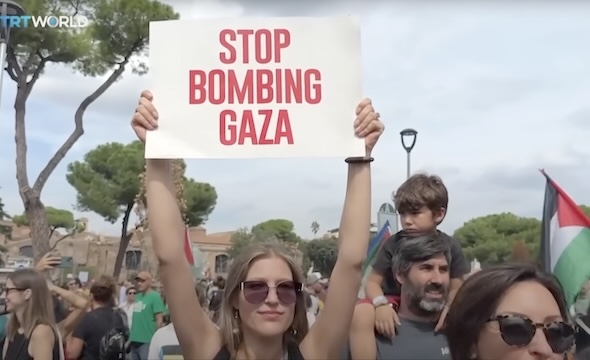 Italy protests genocide in Gaza