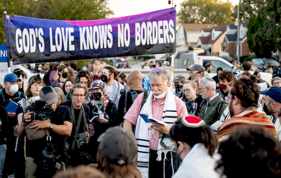 Broadview ICE facility, Chicago protest.
