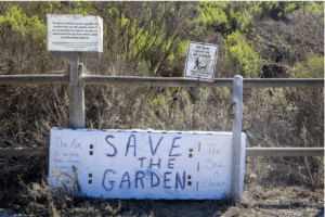 TRV Community Garden Entrance. Photo by Nanzi Muro