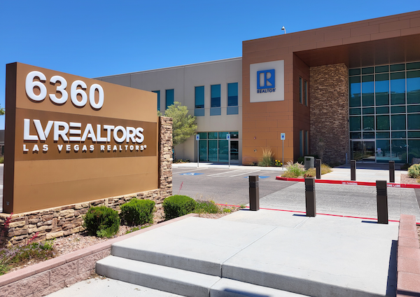 Nevada's LV Realtors office is the target of protests regarding defeat of rent control measure.