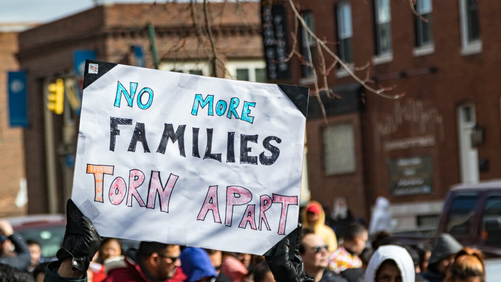 photo of protest for family separations article