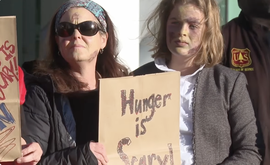 Protest in Utah against Snap Cuts and Hunger