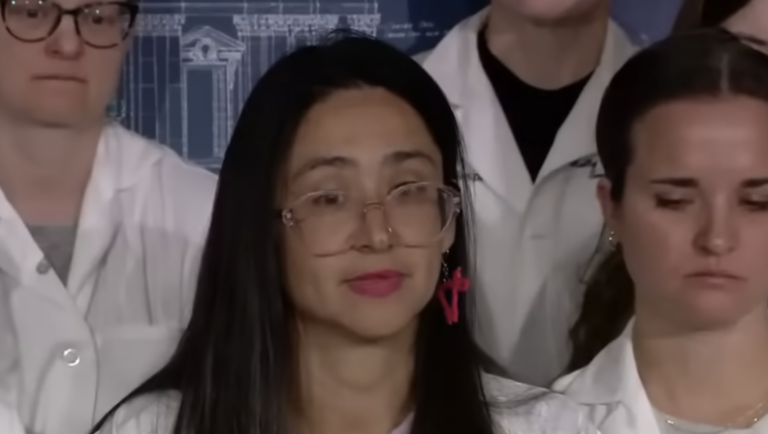 press conference in St. Paul, Minnesota where doctors speak out against ICE