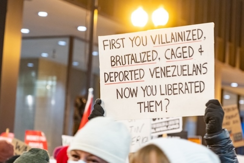Venezuela demonstration Chicago