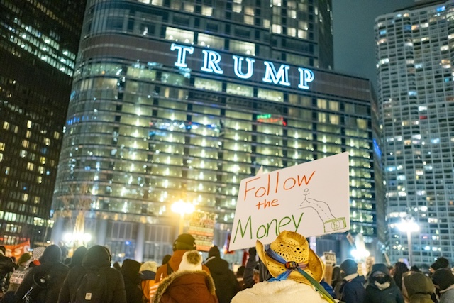 Venezuela demonstration Chicago.