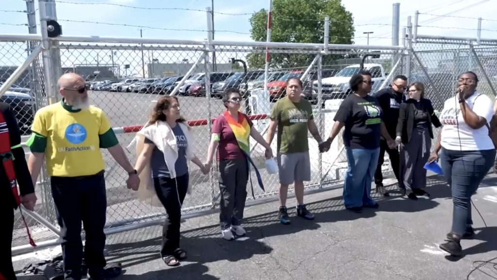 protests at Delaney Hall photo for concentration camps story