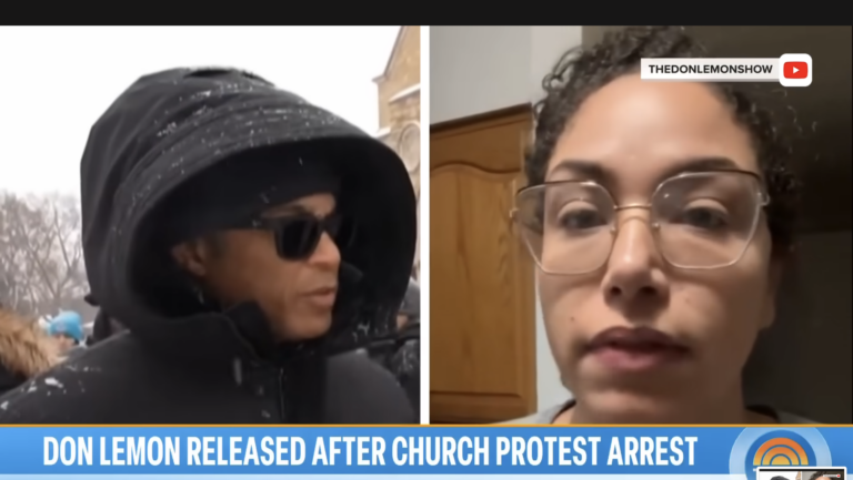 photos of Don Lemon and Georgia Fort; arresting journalists for doing their job