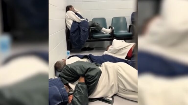 Krome detention center inside shot from video still