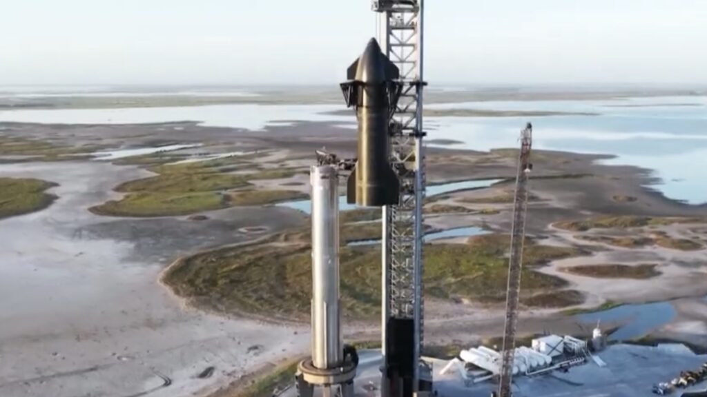 SpaceX launch site at Boca Chica Beach