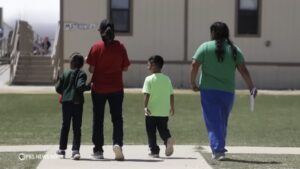 children in detention for ICE story from KFF Health News