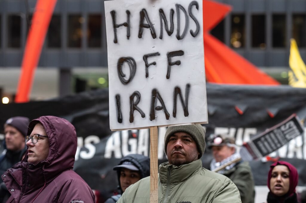 demonstration against Iran war chicago 2026