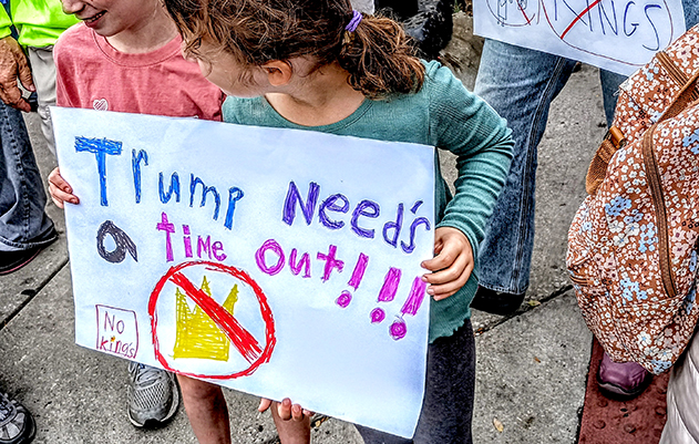 Chicago no kings protest