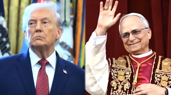 Pope Leo and Trump