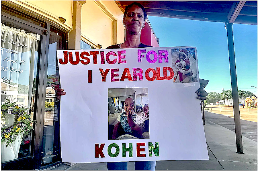 one year old killed by MS police officer