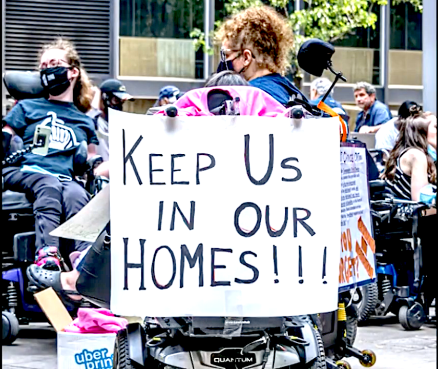 Families in Illinois are fighting to keep their disabled loved ones from being institutionalized. Video Still/ CBS News Video