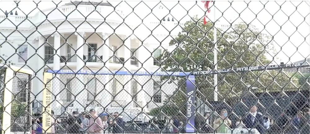 White House preparations for NFL.