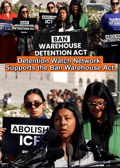 Still from Detention Watch Network video