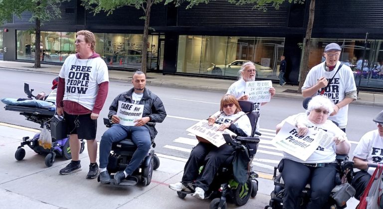 nursing home protest