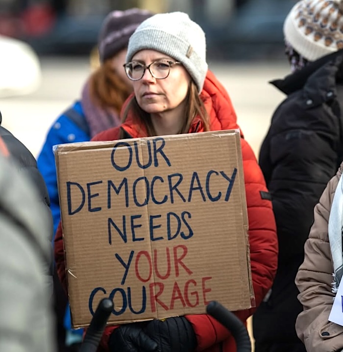 democracy sign